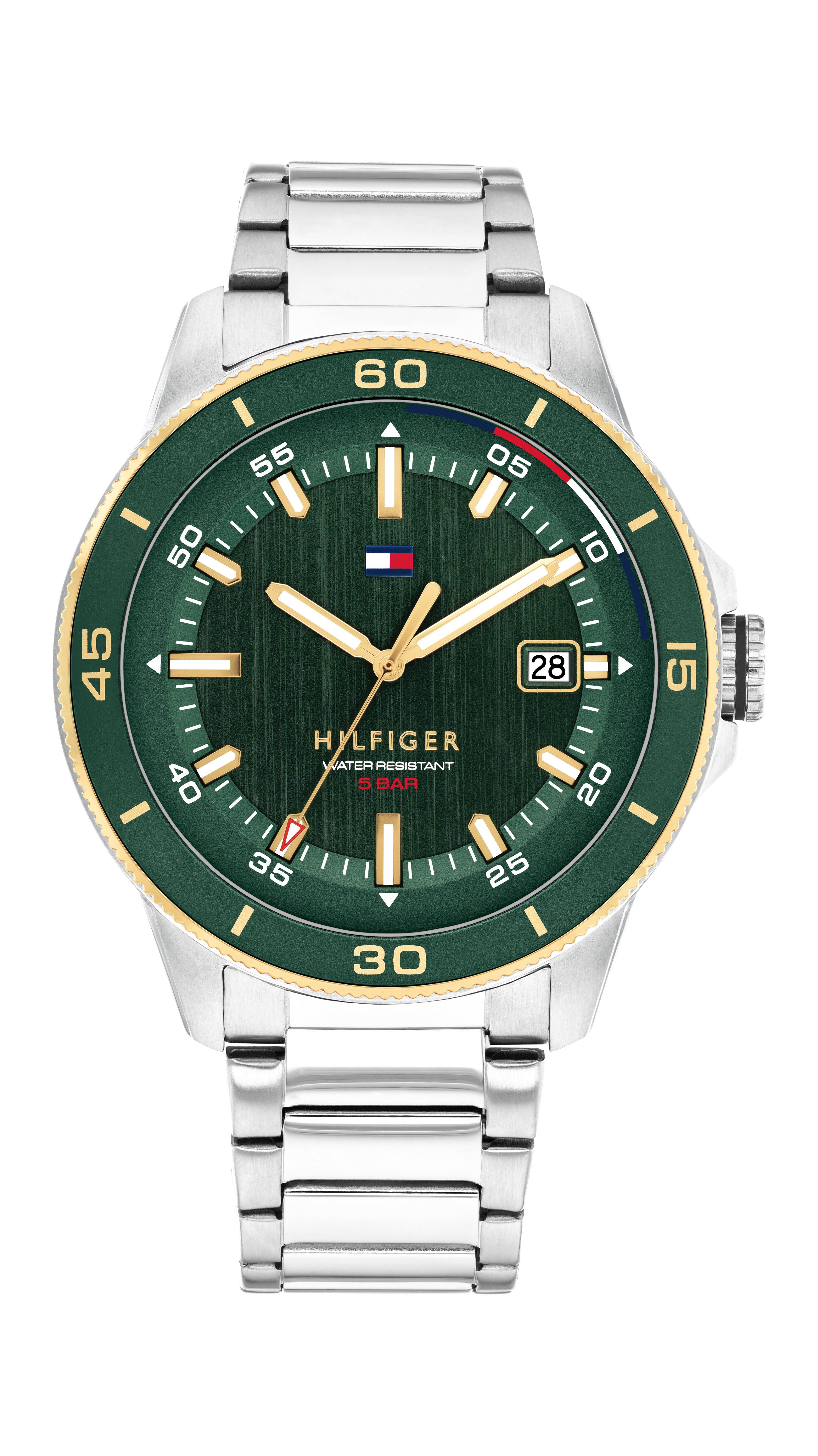 Tommy Hilfiger Quarzuhr REMY 1792230, Armbanduhr, Herrenuhr, Edelstahlarmband, analog, Tag