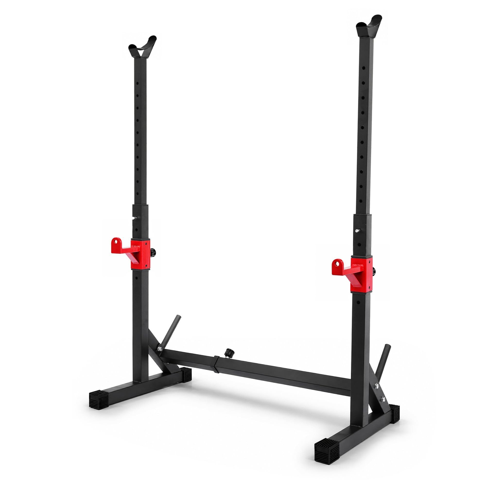 Krafitive Langhantelständer Hantelständer Höhenverstellbar, Home Gym Kniebeugenständer, Bis 200kg belastbar, 16-stufig verstellbar inkl. Safety-Spotter.