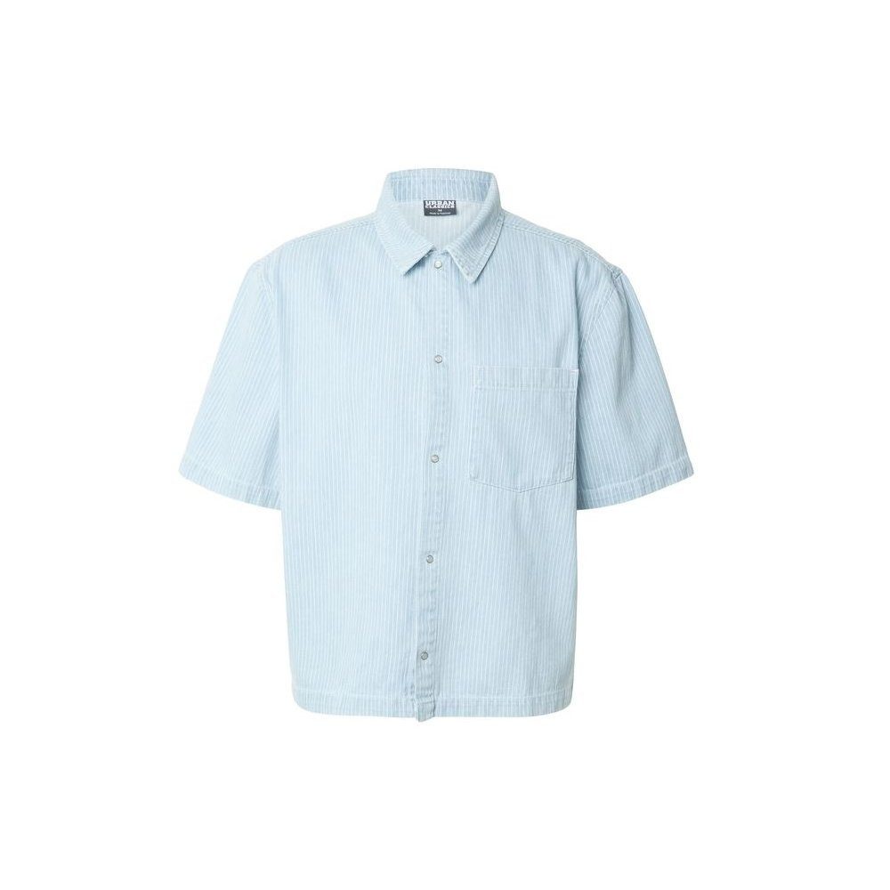 URBAN CLASSICS Langarmhemd Pinstriped Casual Denim Overshirt