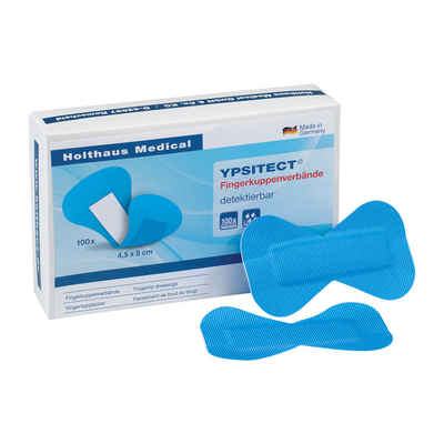 Holthaus Medical Fingerbandage YPSITECT® Fingerkuppenverband, 4,5 x 8 cm, 100 Stück detektierbar -