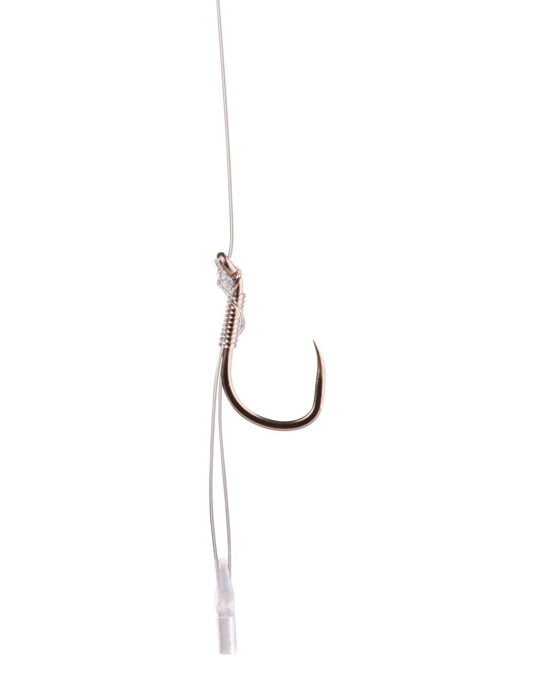 Feederhaken Cresta Method Hair Rigs Barbless + Stop - 8 gebundene Angelhaken
