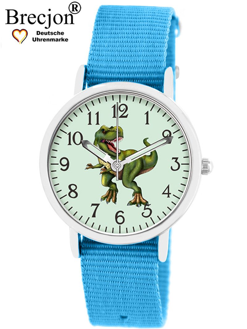 Brecjon Quarzuhr Kinder Armbanduhr Dino Glow Wechselarmband 5ATM, Mix und Match Design - kostenloser Versand