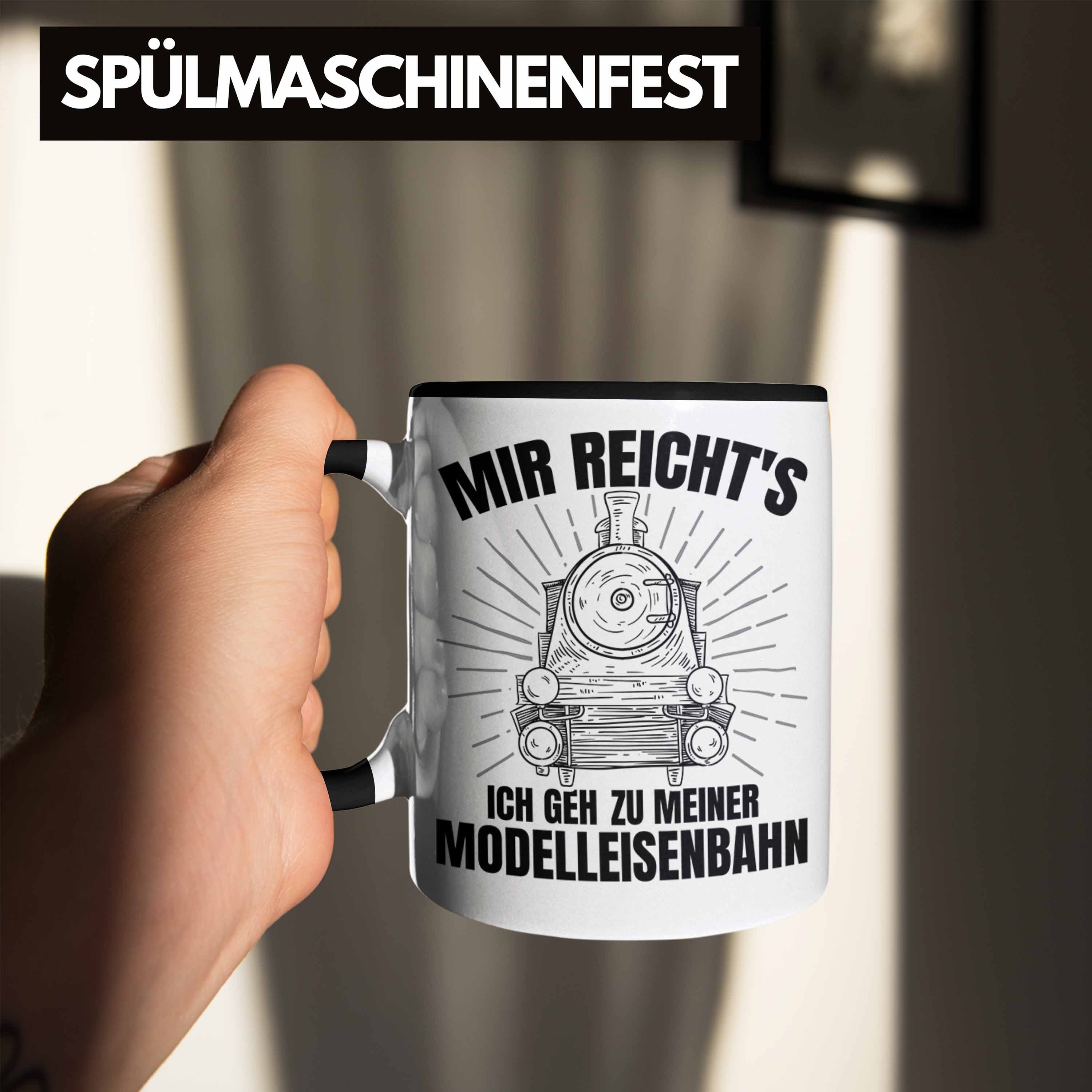 Trendation Spruch Geh Tasse Meiner Dampflok Ich Reichts Mir Geschenkdidee Modelleisenbahn Geschenk - Schwarz Mönner Trendation Zu Tasse