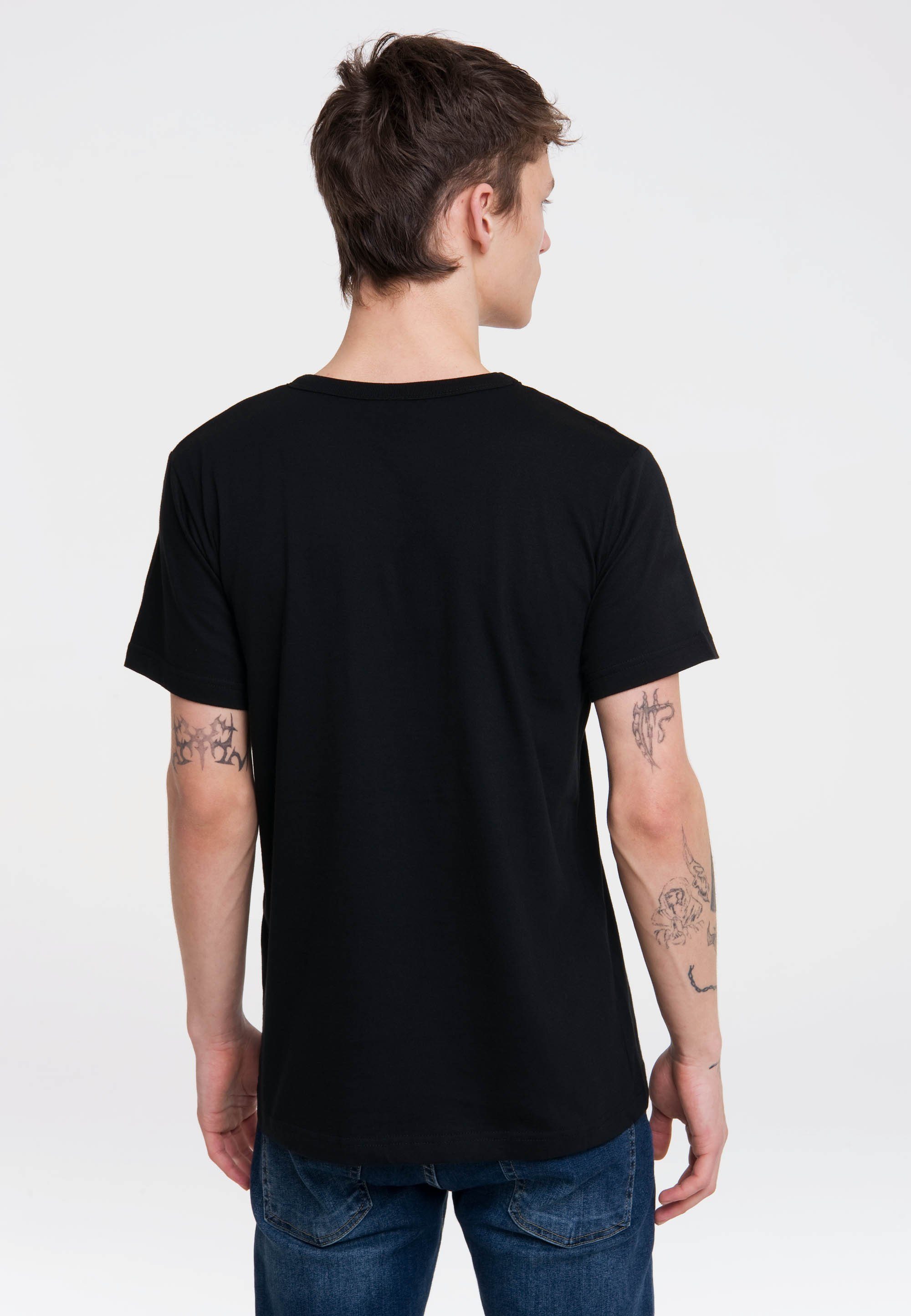 LOGOSHIRT T-Shirt Marvel Deadpool Face mit coolem Print