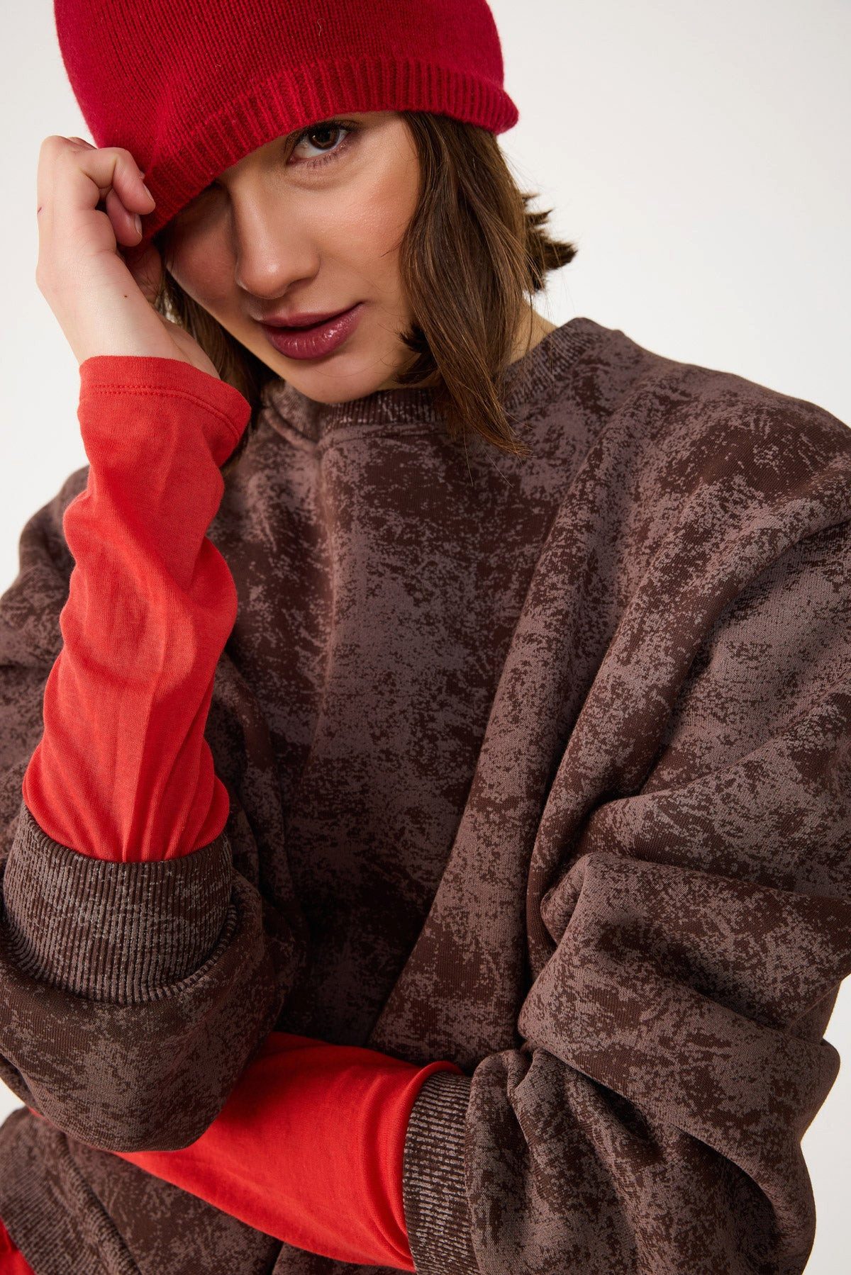 No Matter What Kapuzensweatshirt Sweatshirt mit Rundhalsausschnitt