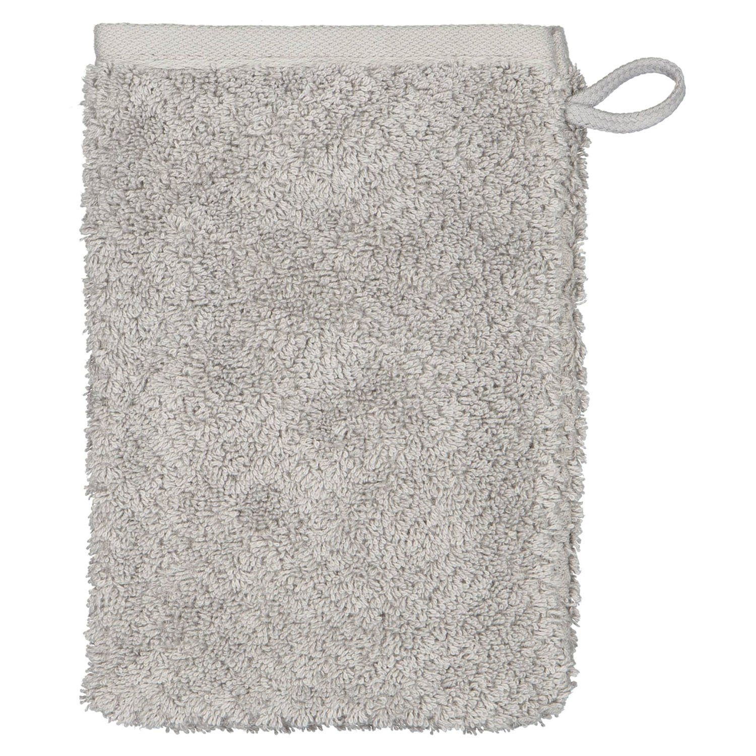 Cawö Waschhandschuh Waschhandschuh PURE, Grau, B 16 cm, L 22 cm