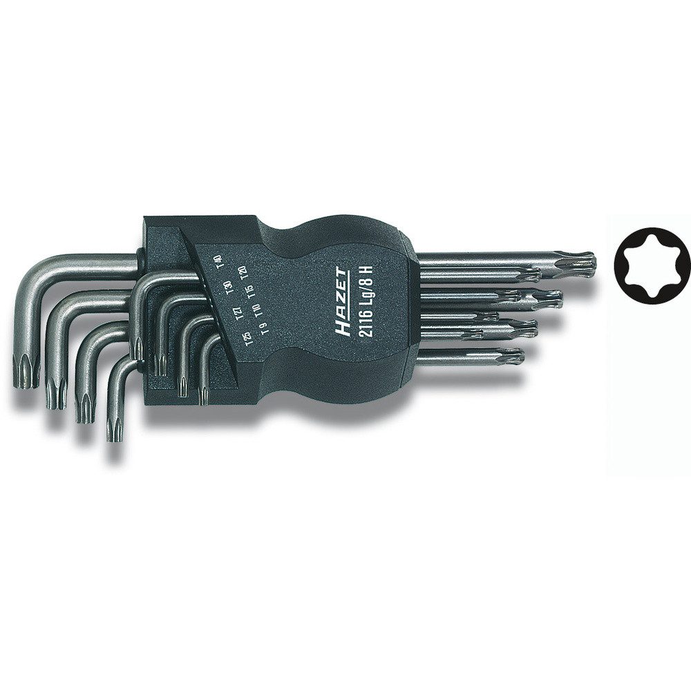 Schraubendreher Hazet Innen-TORX Winkelschraubendreher-Set T 9, T 10, T 15, T 20, T