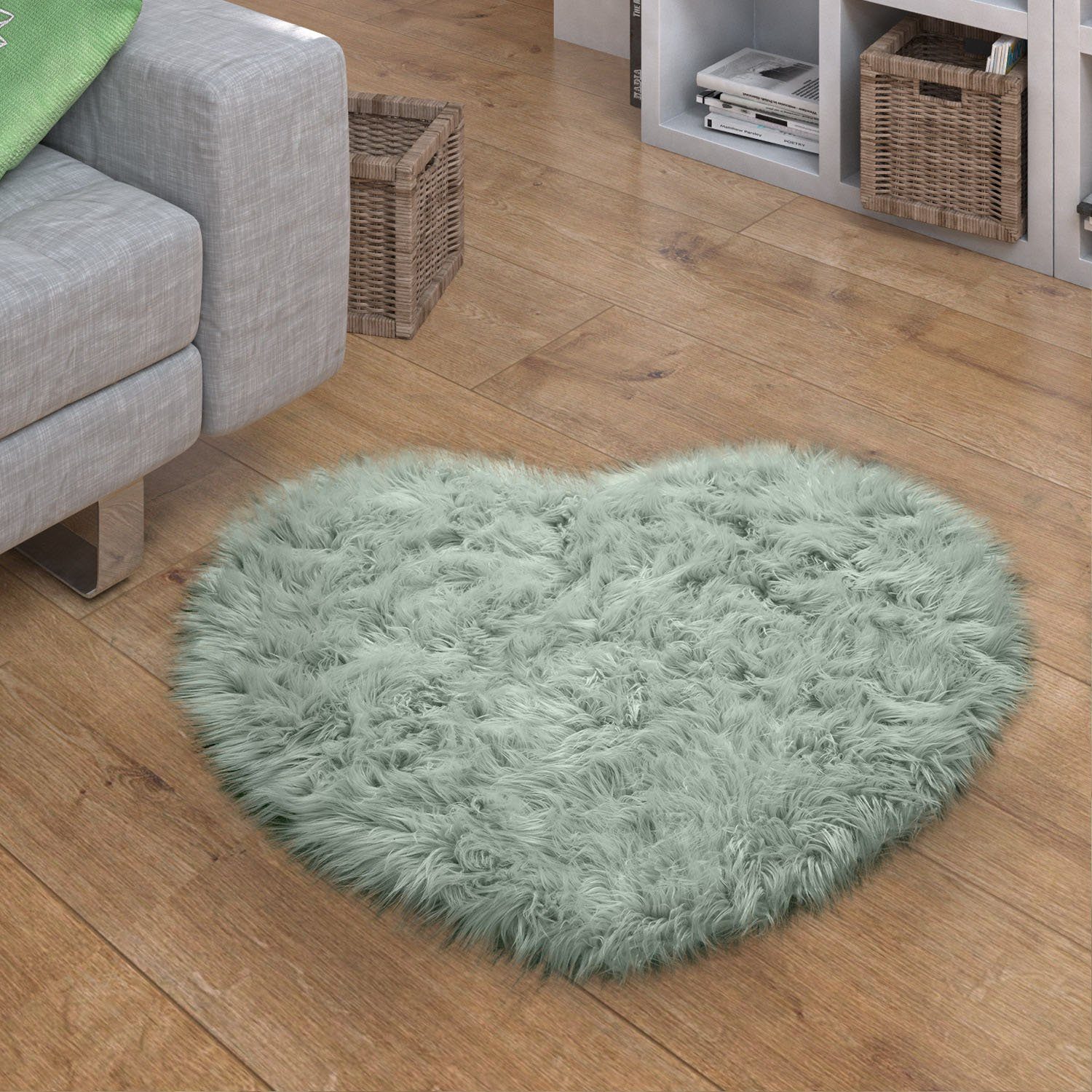 Paco Home Fellteppich Playa 960, herzförmig, günstig online kaufen