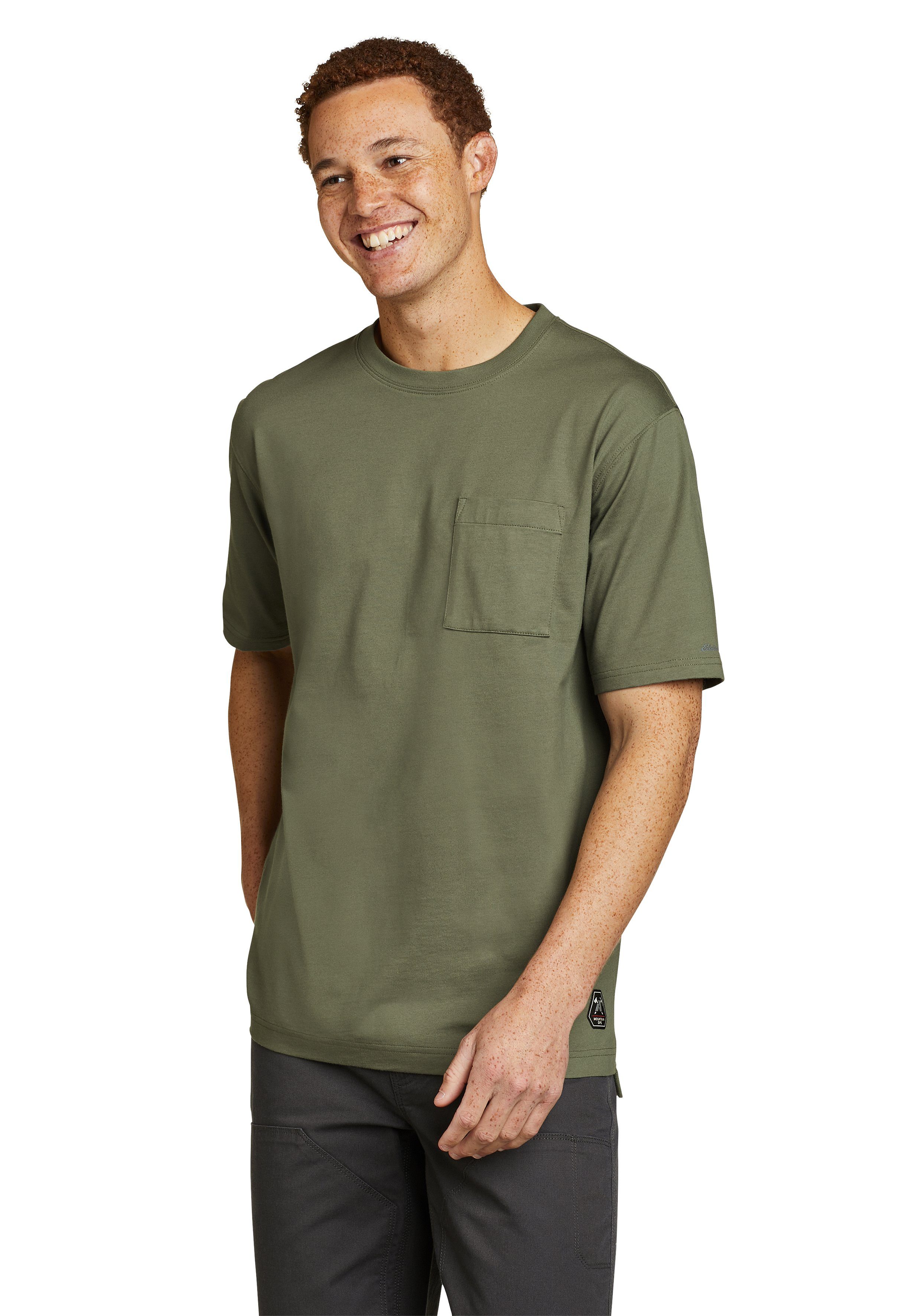 Eddie Bauer T-Shirt Mountain Ops T-Shirt Blasses Oliv
