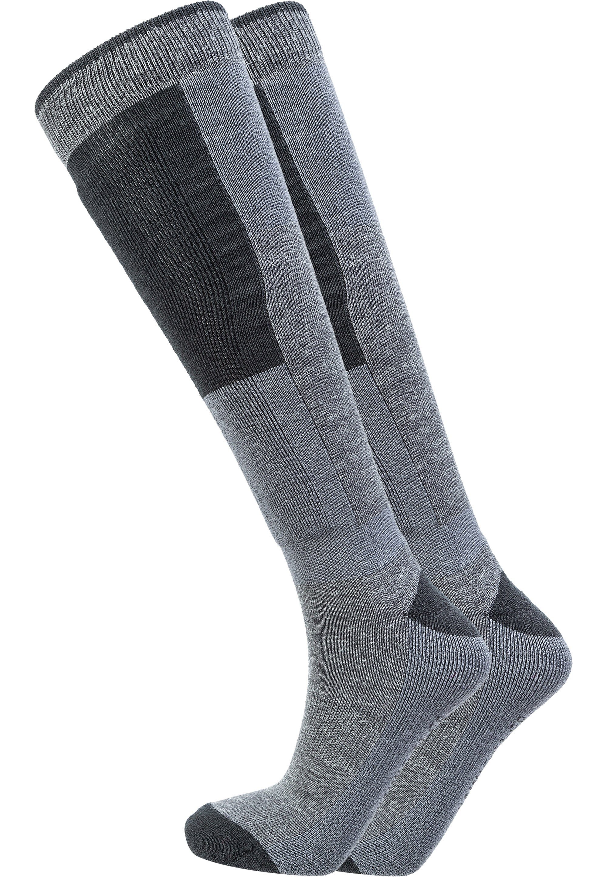 WHISTLER Socken Corsicana (2-Paar) mit weichem Komfortbund grau
