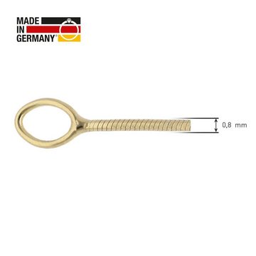 trendor Schlangenkette Feine Schlangenkette 333 Gold Collierkette Breite 0,8 mm