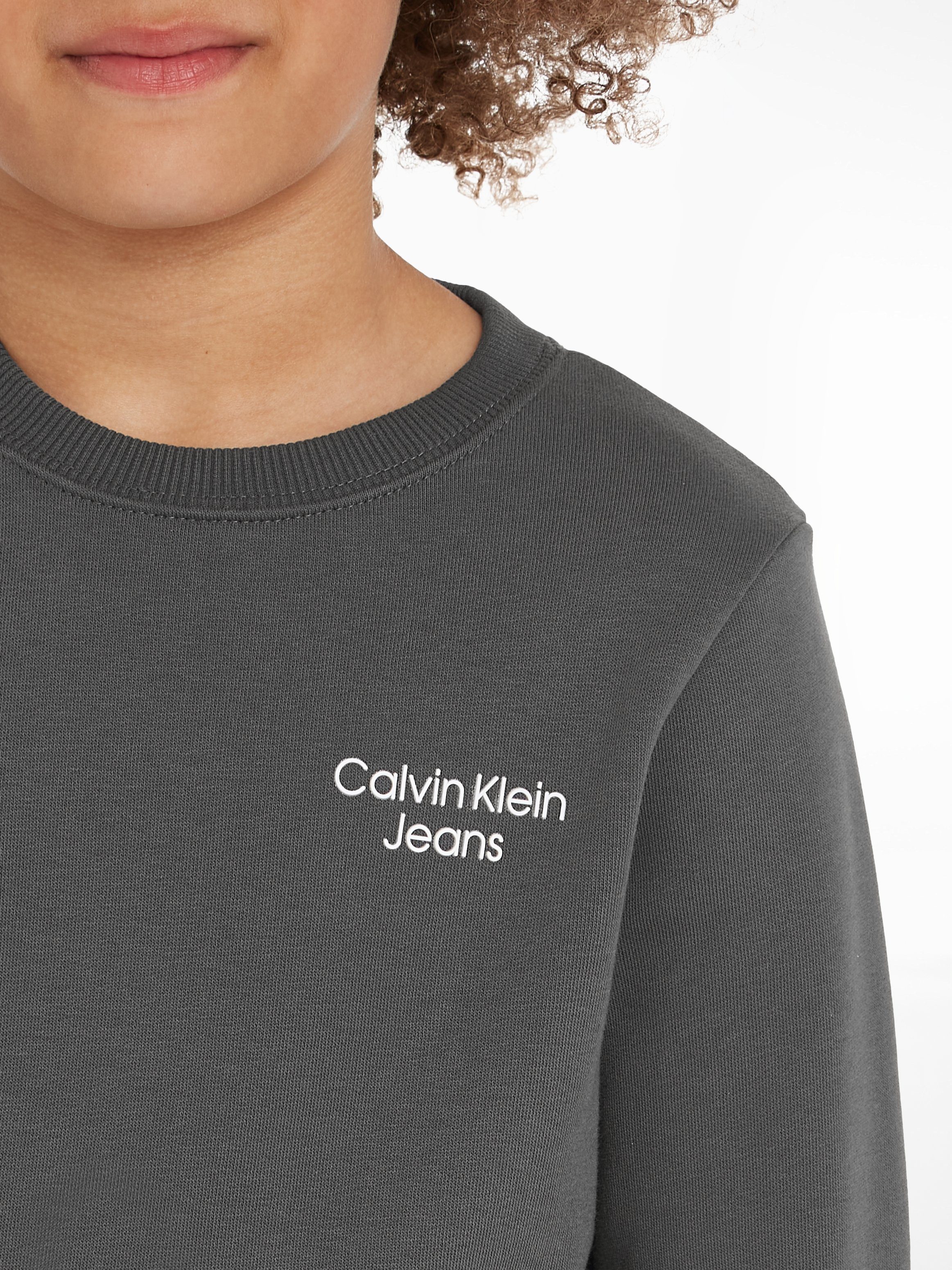 Calvin Klein Jeans Sweatshirt CKJ LOGO mit Logodruck STACK SWEATSHIRT