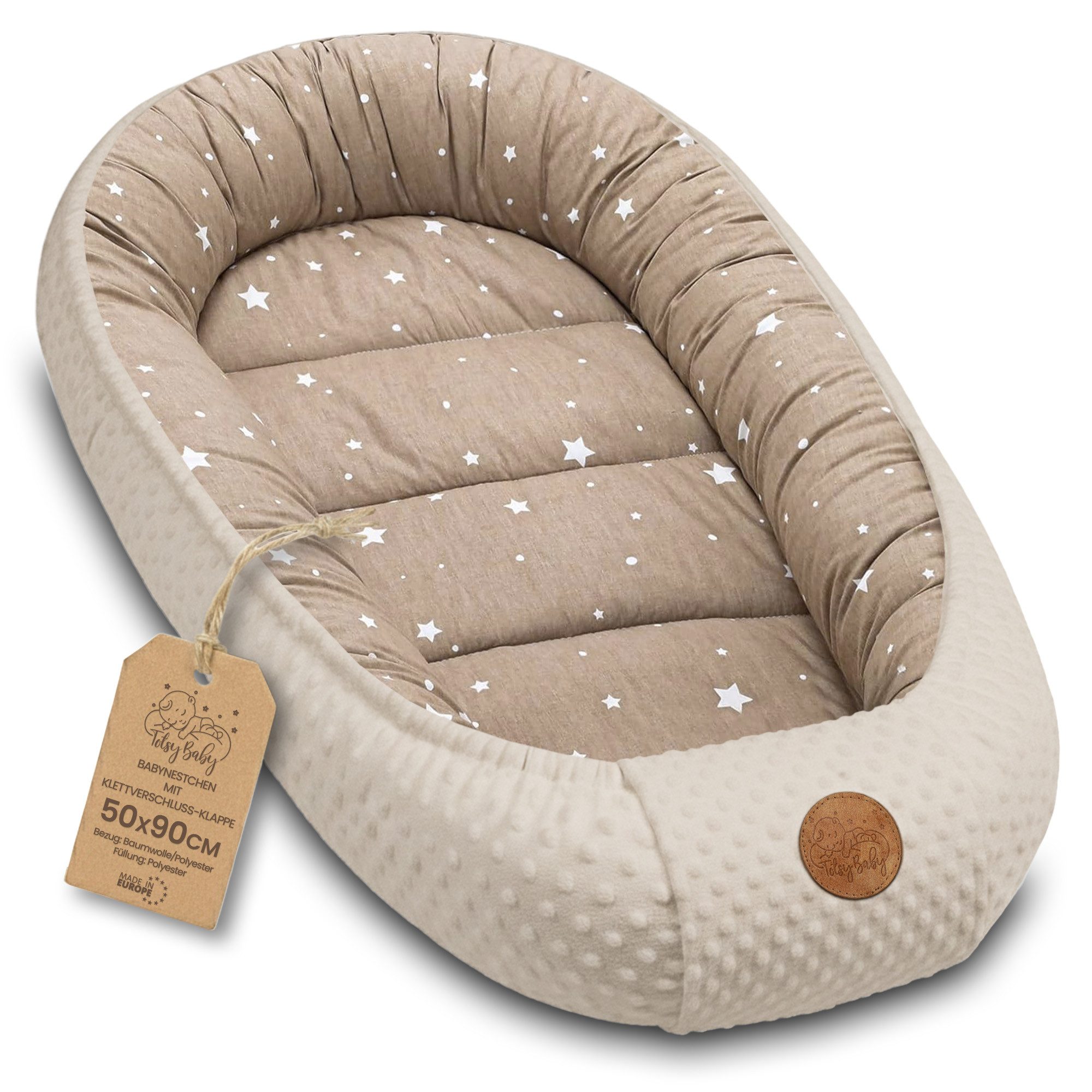 Totsy Baby Kuschelnest Nestchen Baby - Babynestchen Neugeborene Babynest für kinderbett