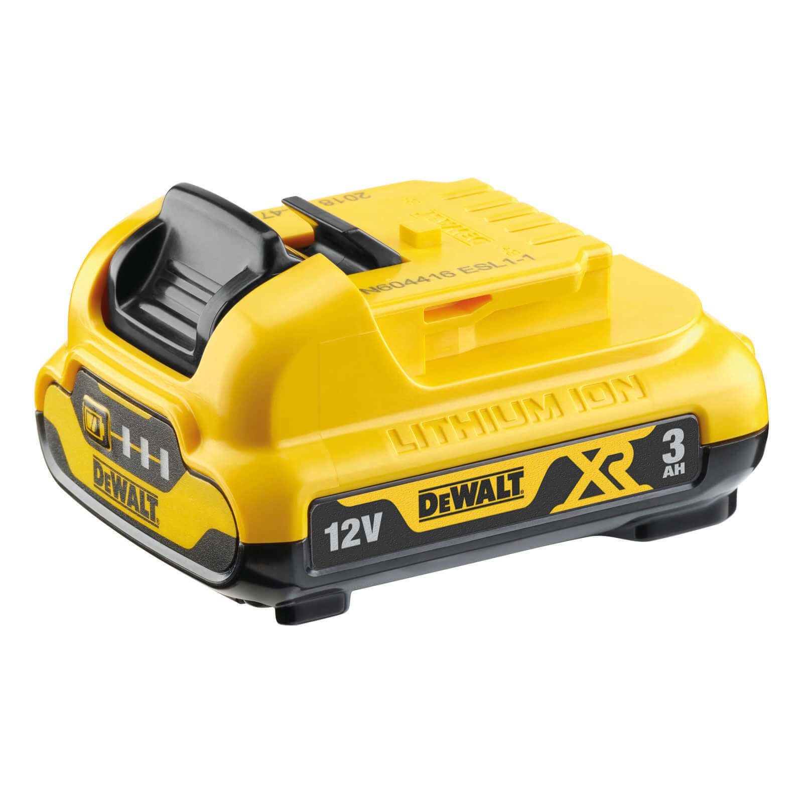 DeWalt Ersatz-Akku DCB124 12V / 3 Ah, Überlastungsschutz, Bruchsicher Powerstation DCB124-XJ (10,8, 12 V)