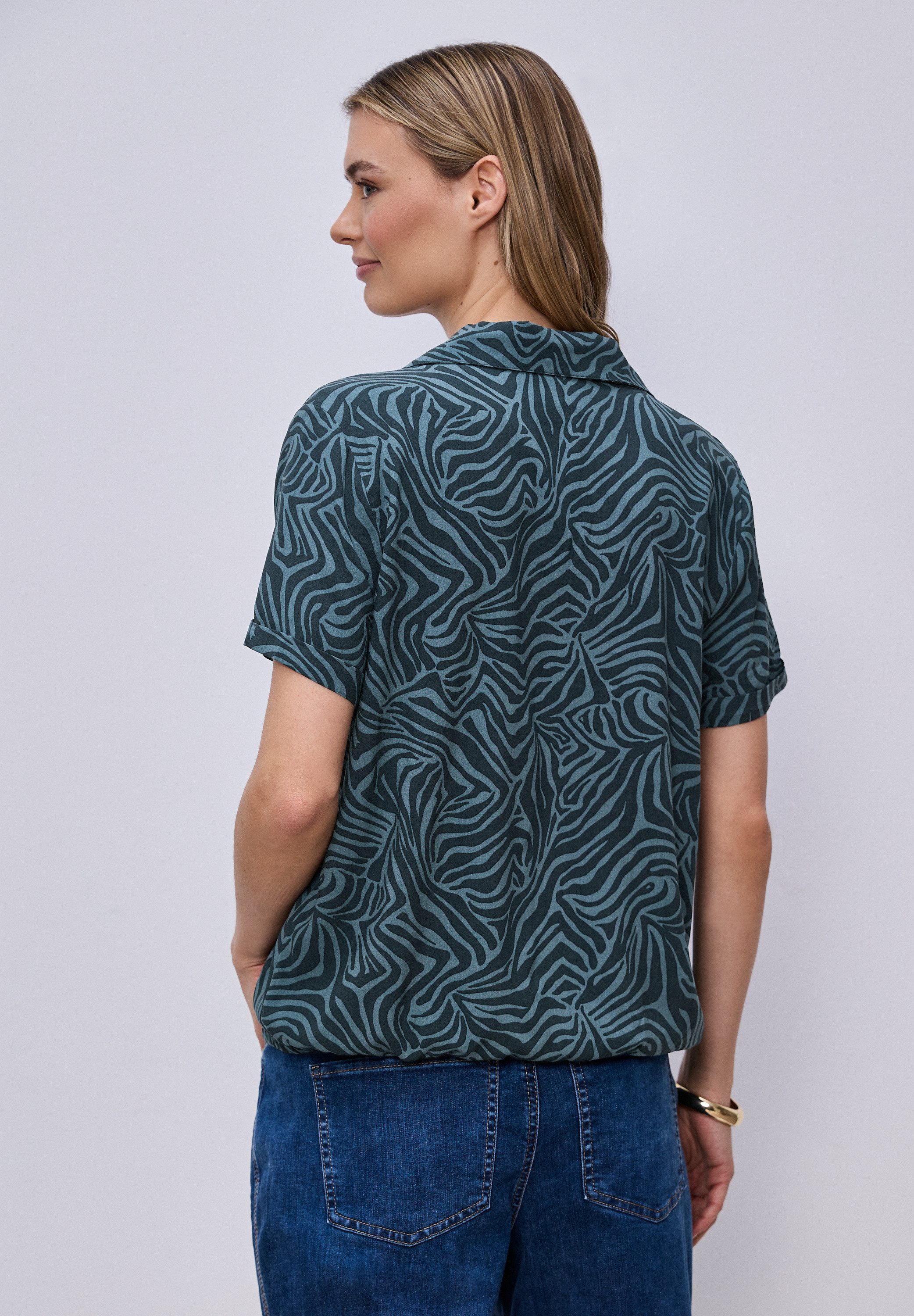 STREET ONE Kurzarmbluse aus softer Viskose