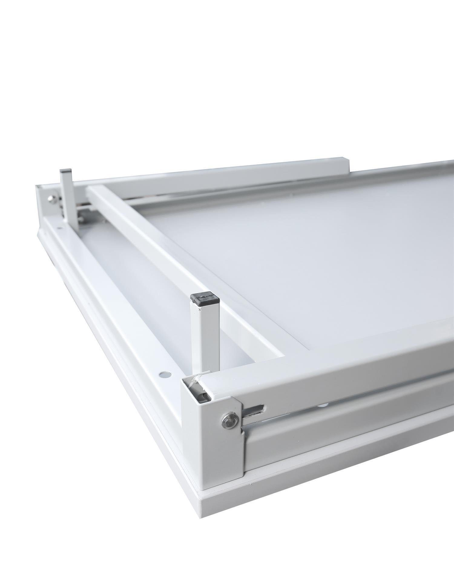 Steelboxx Klapptisch Besprechungstisch Schreibtisch 4-Fuß 750 x 1400 x 700 mm (1-St), Klappbar