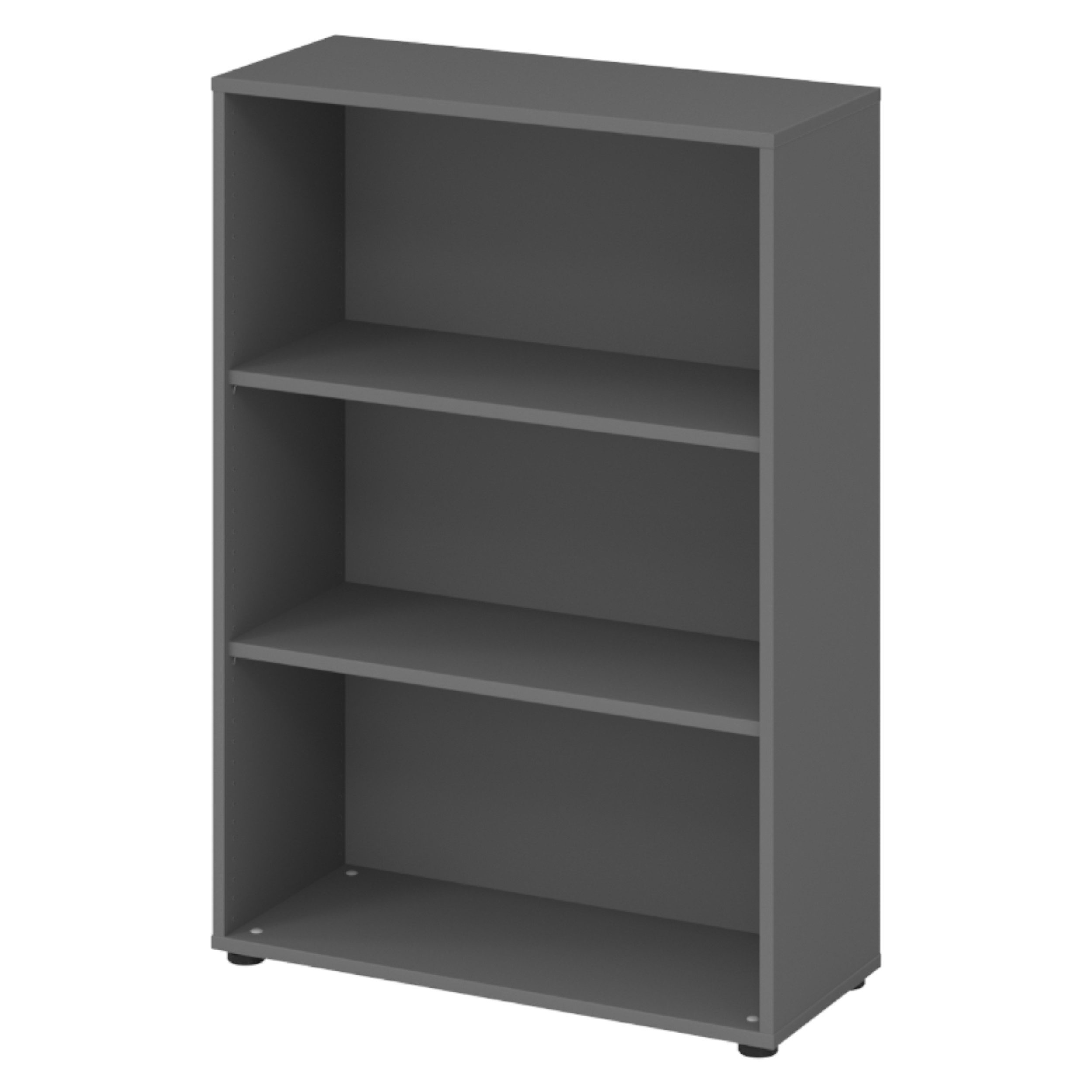 bümö Aktenregal basic Regal, Büroregal - 3 Ordnerhöhen, Dekor: Graphit