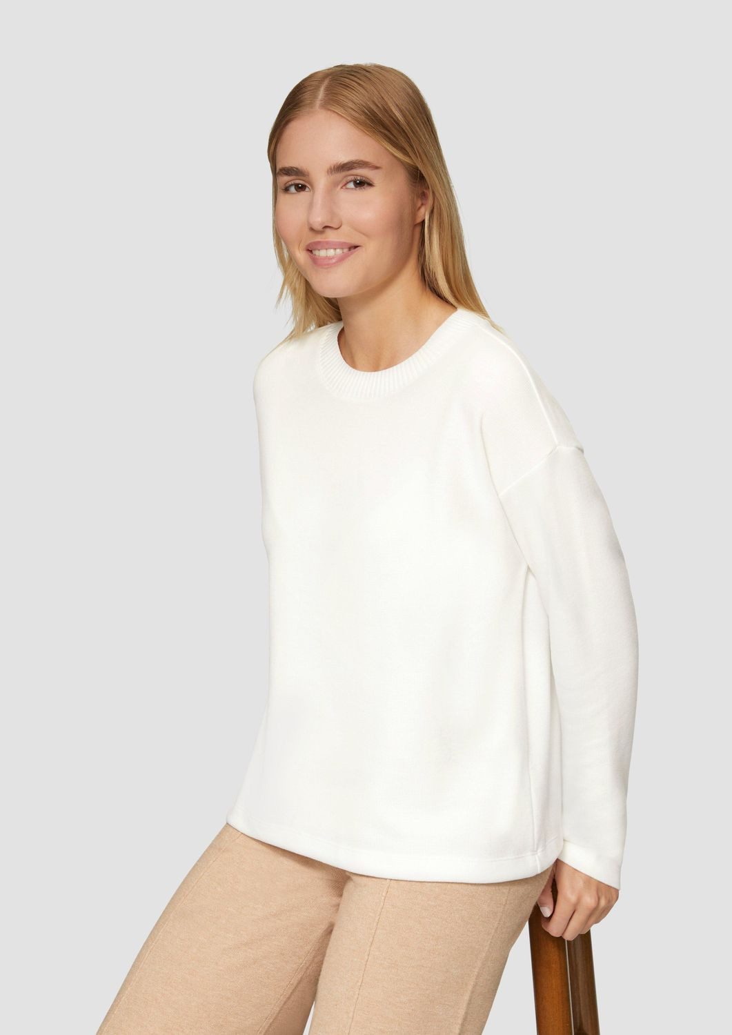 s.Oliver Sweatshirt Casual (1-tlg) langarm, Rundhals-Ausschnitt, günstig online kaufen