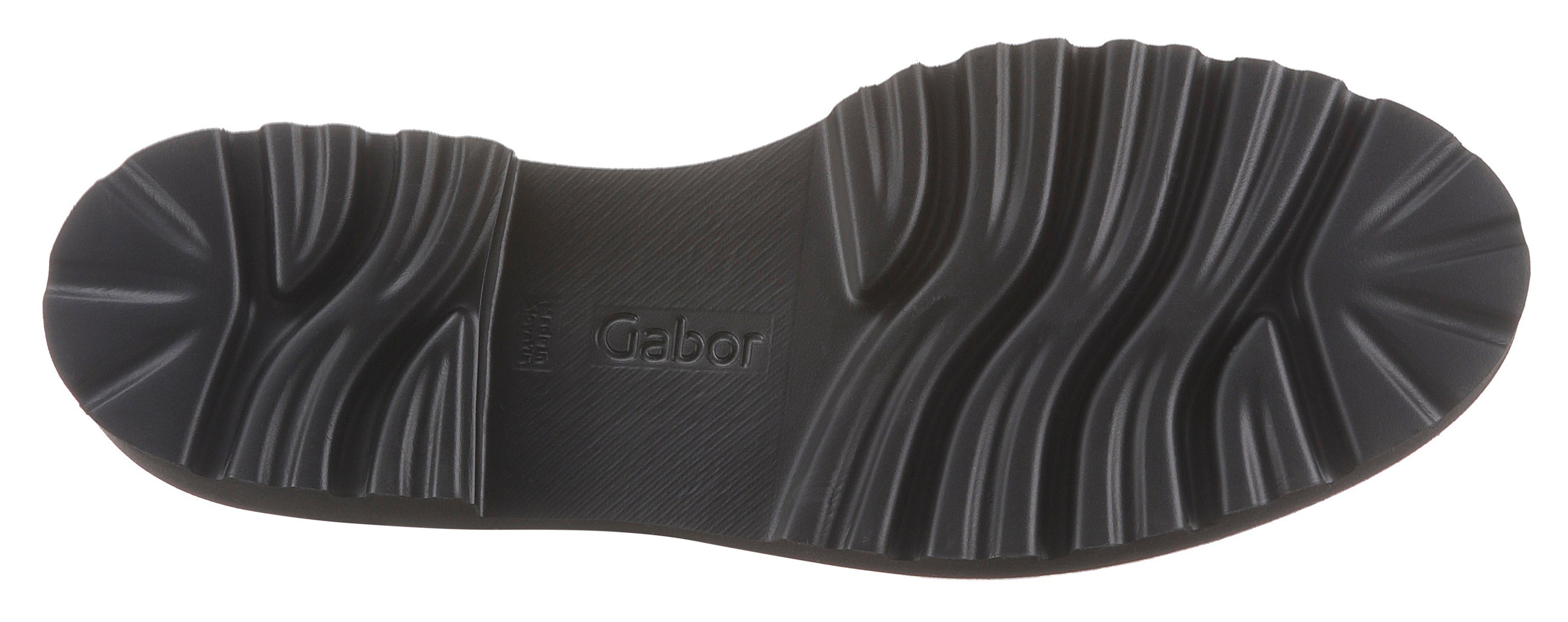 Gabor Schnürschuh mit dezenter Lyralochung, Freizeitschuh, Halbschuh, Schnürschuh
