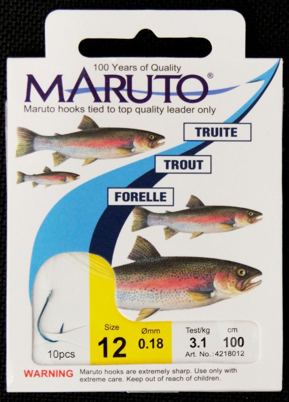 Maruto Forellenhaken 10 Maruto Forellenhaken 100cm