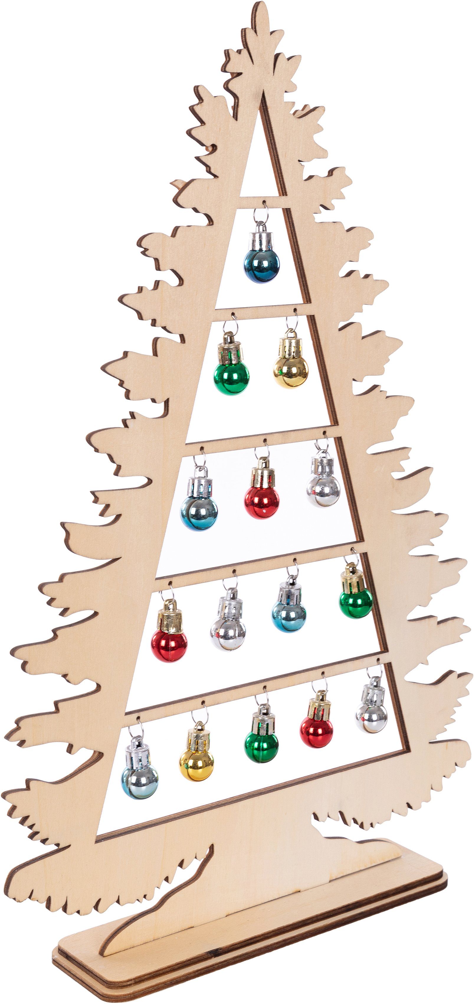 Weihnachtskugeln, aus Dekobaum geschmückt Holz, Weihnachtsdeko 45 mit Höhe Möbel Myflair cm St), (1 ca. Accessoires &