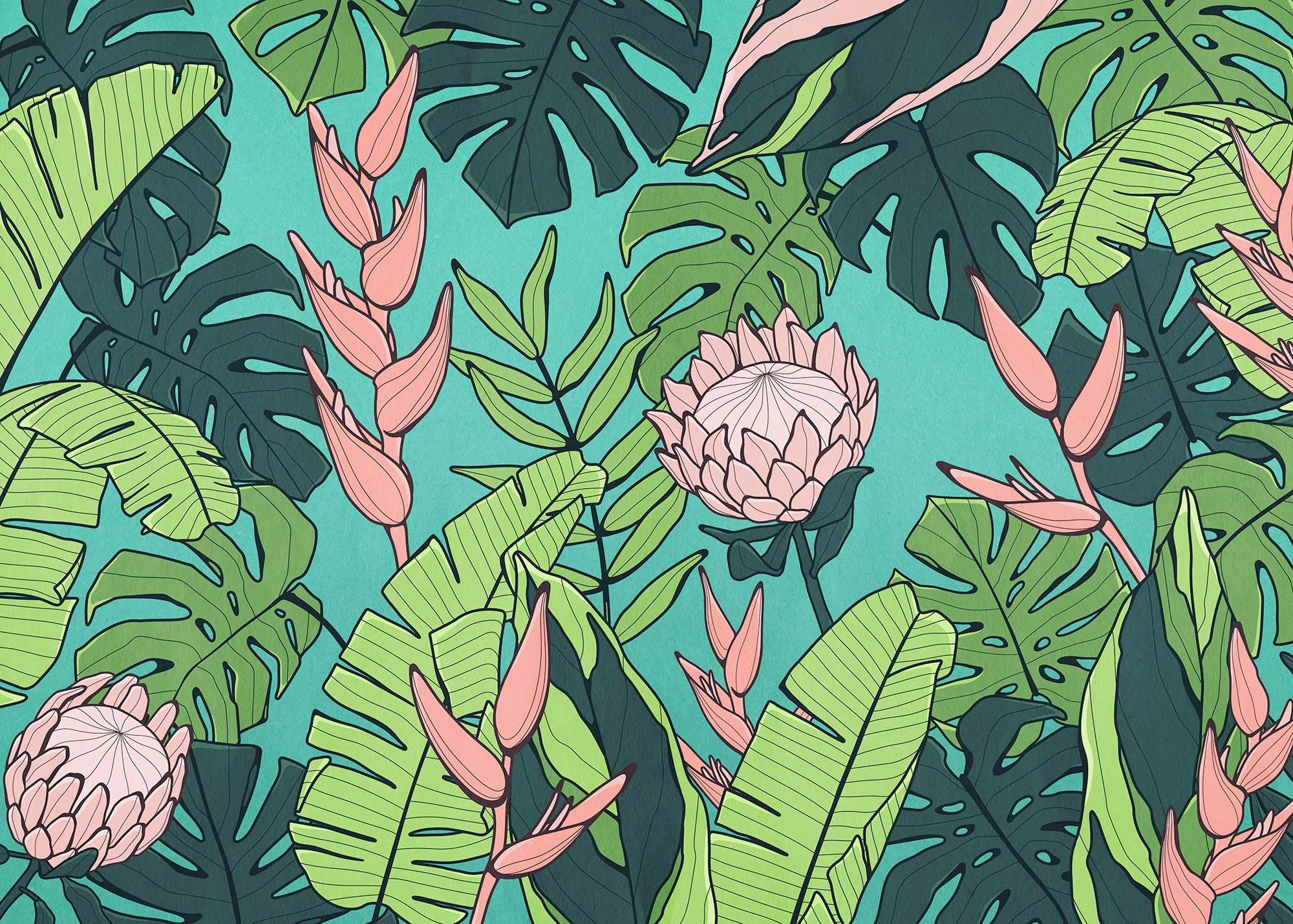 Komar Fototapete Komar Vlies Fototapete - Revival - Größe 350 x 250 cm, glatt, bedruckt, (Packung)