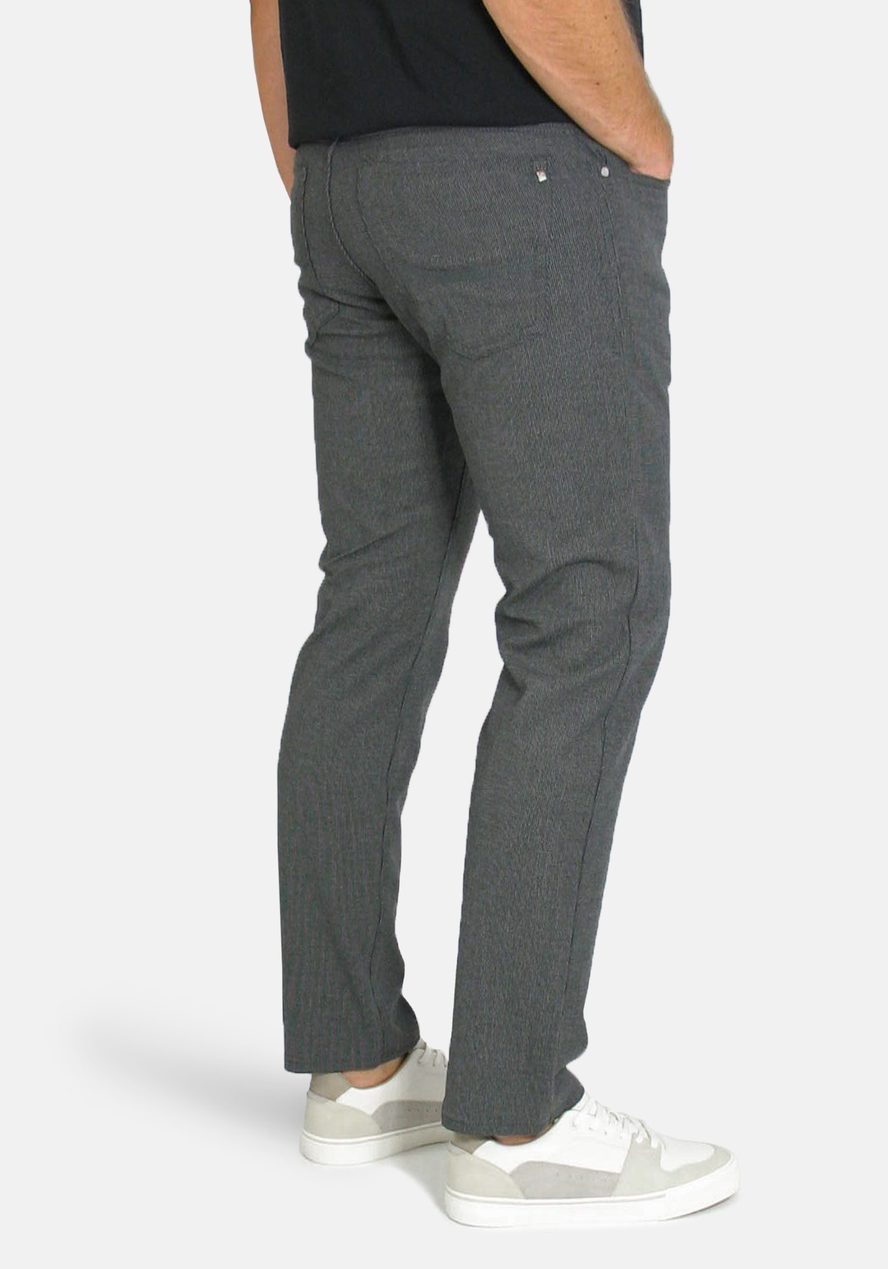 Pierre Cardin 5-Pocket-Hose LYON TAPERED Polyester-Viskose-Mix, günstig online kaufen