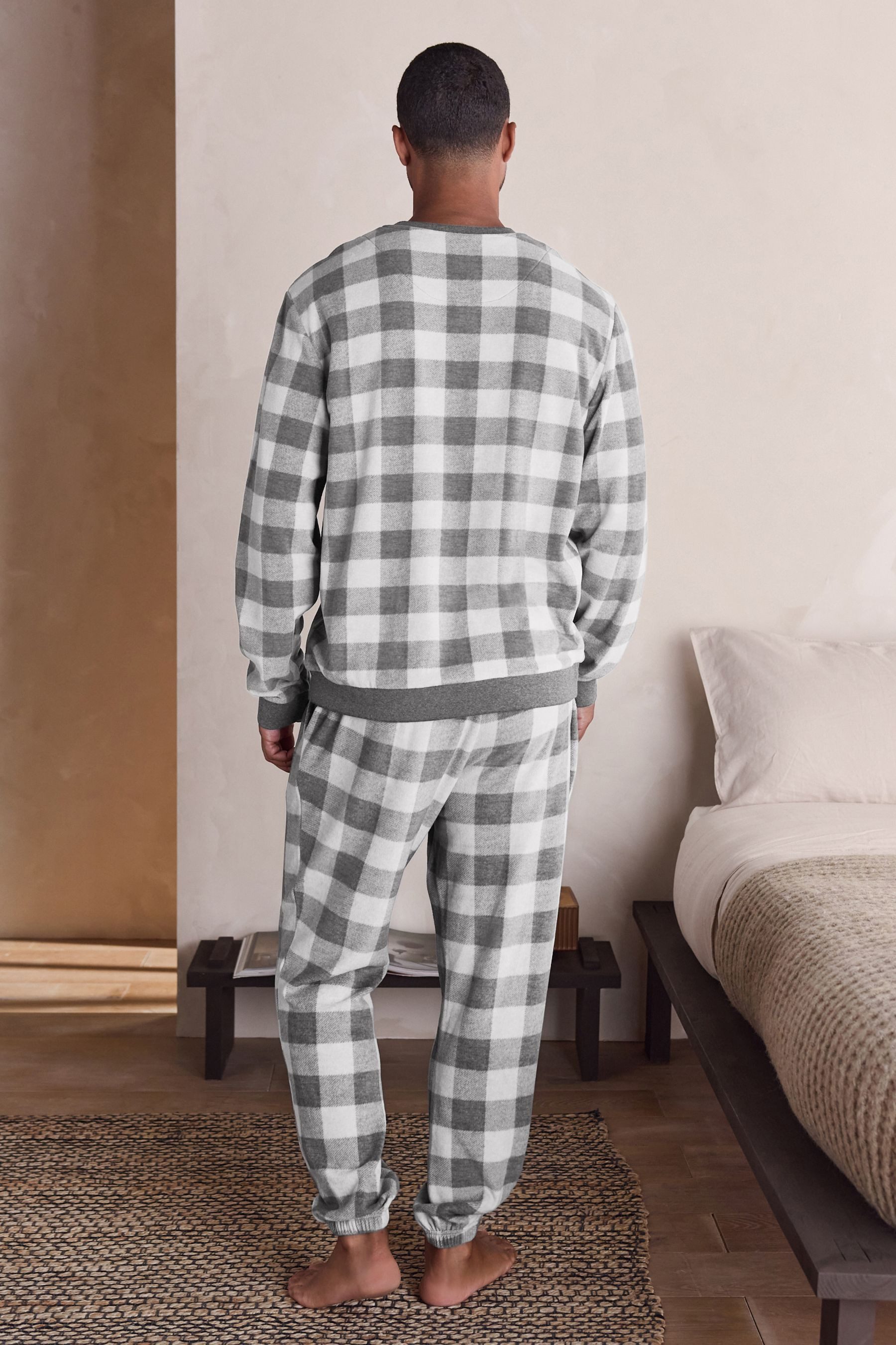 Next Pyjama Karierter Flanell-Schlafanzug aus Jersey (2 tlg) günstig online kaufen
