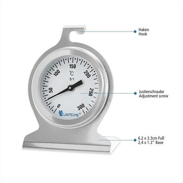 Lantelme Backofenthermometer Ofenthermometer 300 Grad Celsius, 1-tlg., zum hängen oder stellen