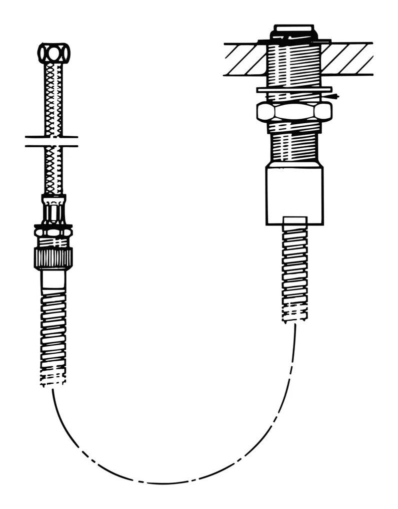 HANSA Brausehalter, Brausehalterung zu Einzel-Wannenrandmontage 0409 9140