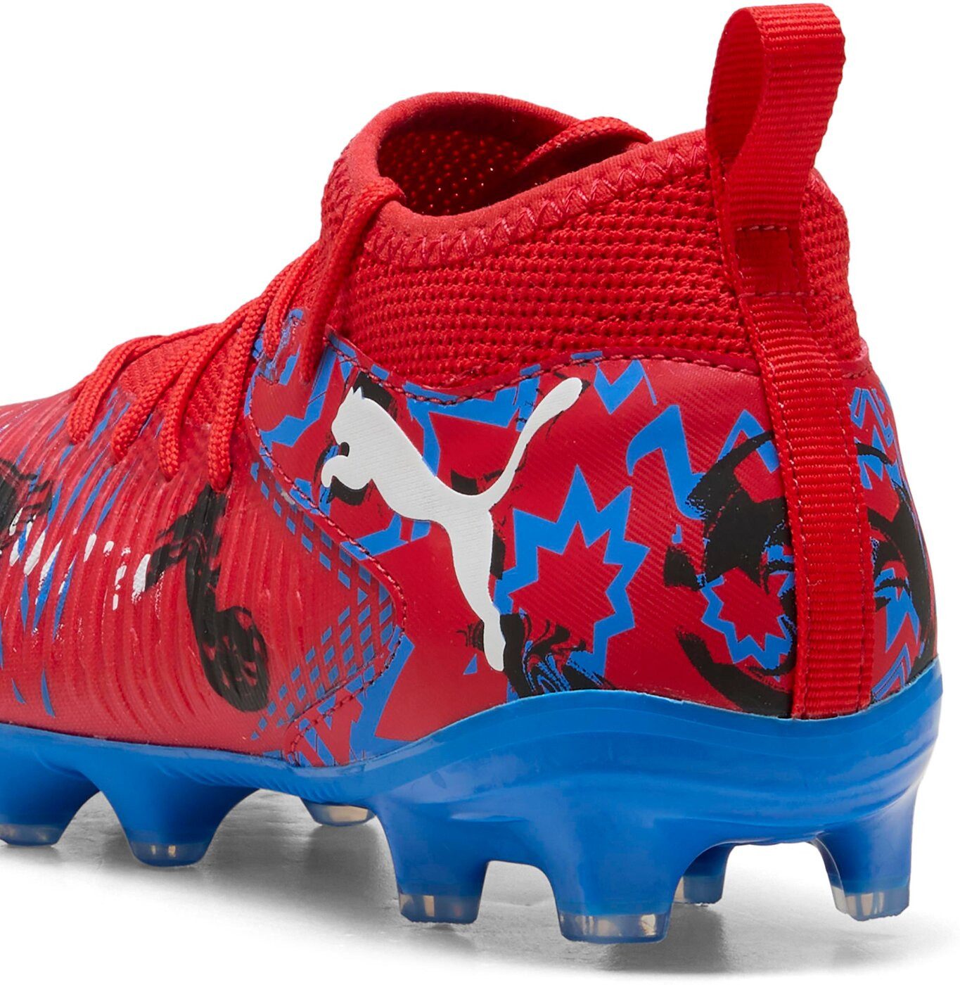 PUMA FUTURE 8 MATCH PLAYMAKERS FG/AG Jr PUMA RED-PUMA BLACK-ULTRA BLUE-PINK Fußballschuh