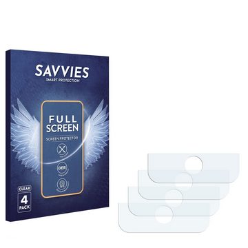 Savvies Full-Cover Schutzfolie für tigerbox TOUCH PLUS, Displayschutzfolie, 4 Stück, 3D Curved klar