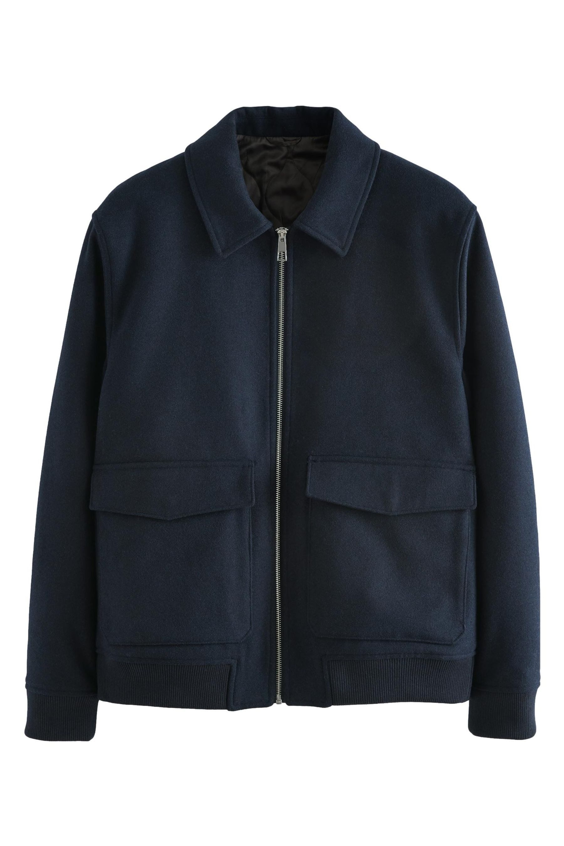 Hemdjacke Wattierte Hemdjacke mit Wolle und Reißverschluss