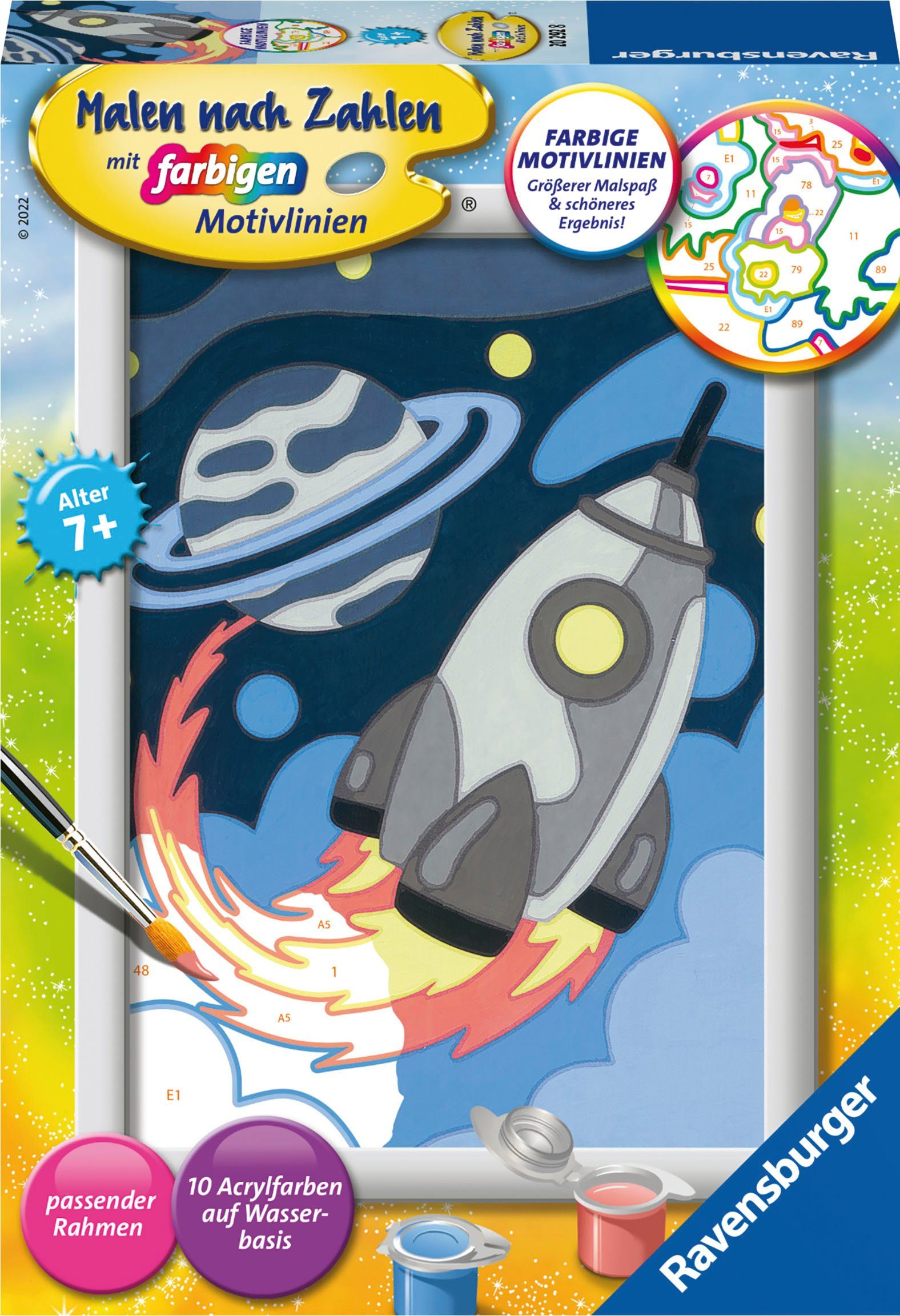 Ravensburger Malen nach Zahlen Weltraumabenteuer, Made in Europe