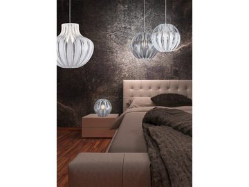 meineWunschleuchte LED Pendelleuchte, Dimmfunktion, LED wechselbar, Warmweiß, klein-e Designer-lampen Lichtdesign hängend über-n Esstisch Weiß Ø30cm