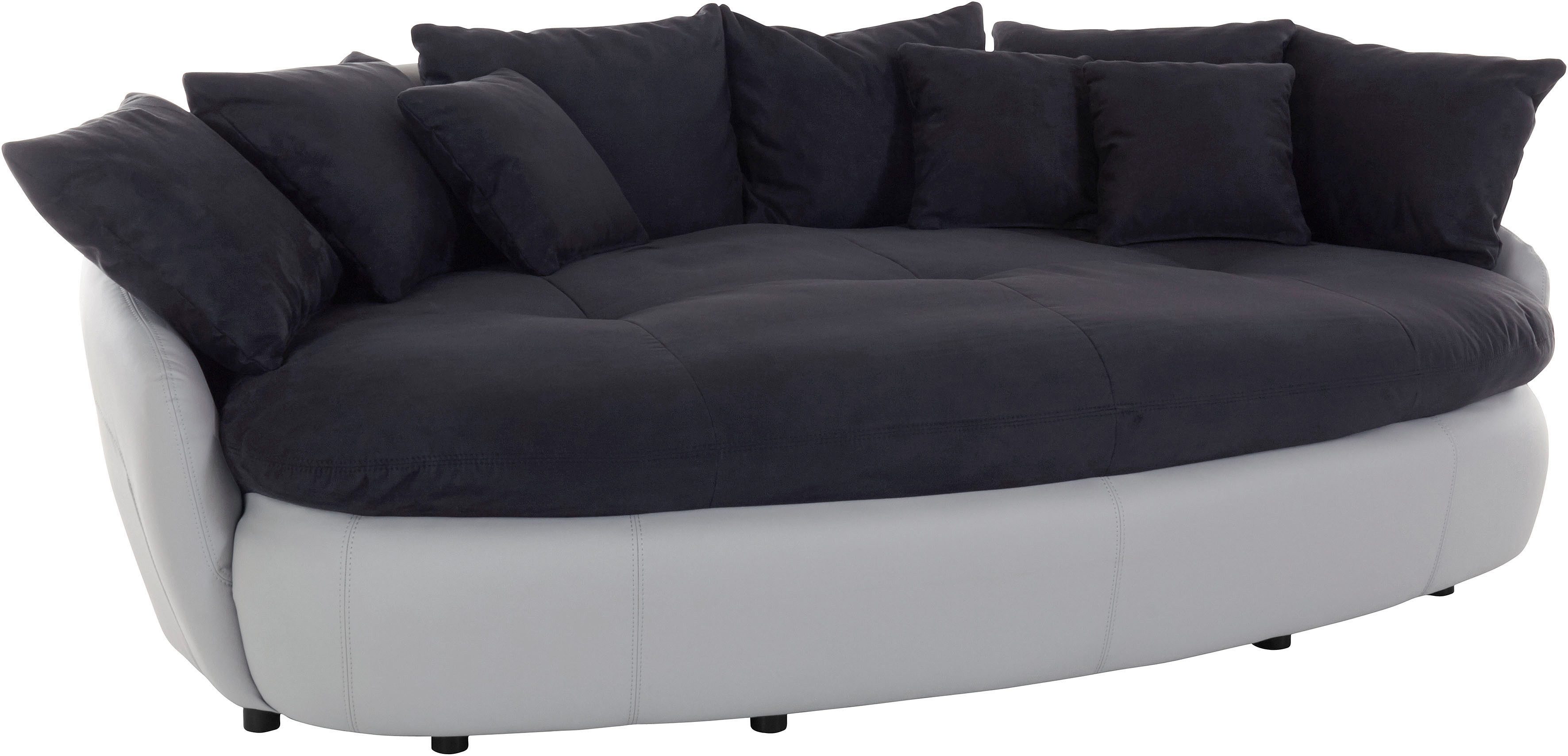 COTTA Big-Sofa Aruba, gemütliches Megasofa in XXL in organischer Form mit vielen Kissen