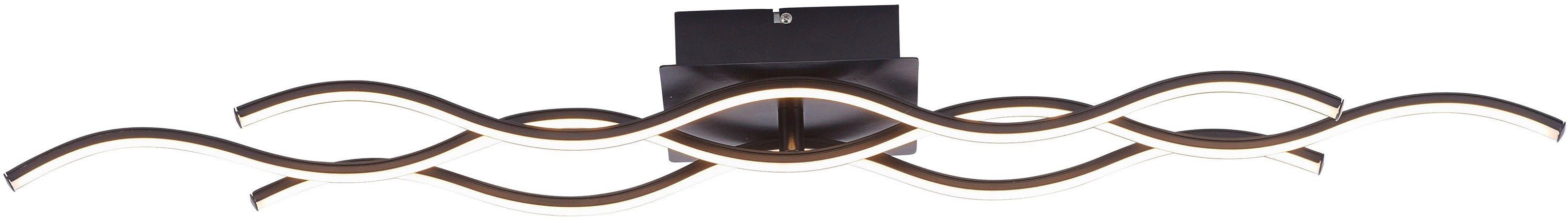 Leuchten Direkt LED Deckenleuchte LED Warmweiß, WAVE, fest integriert, LED Deckenlampe