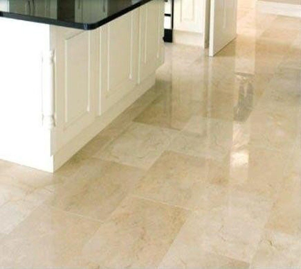 JVmoebel Bodenfliese Crema Marmor Fliesen in Beige aus Naturstein für Wand und Boden, Marmor, Beige