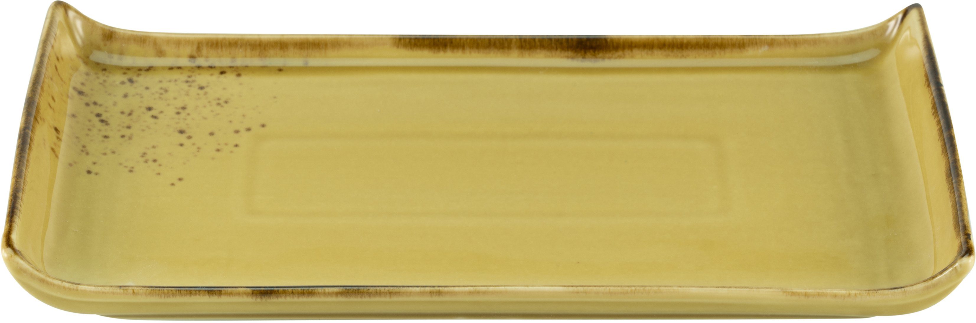 CreaTable Servierplatte Nature Collection, Steinzeug, (Set, 2-tlg), Servier Set, 33x16,5 cm
