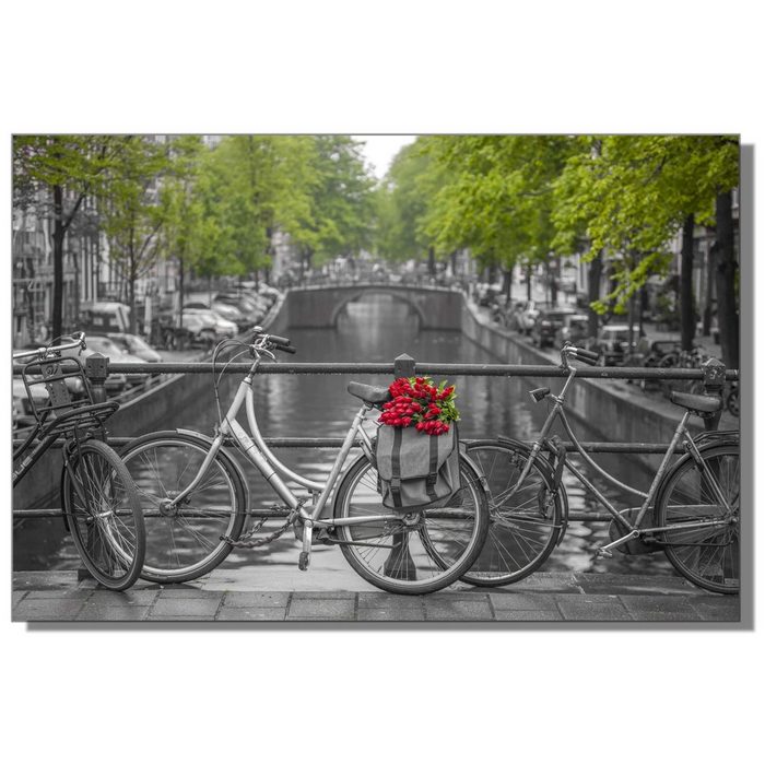 Victor (Zenith) Acrylglasbild Grachten in Amsterdam Städte in 30x45 cm Glasbilder Blumen Acrylglasbilder Landschaft