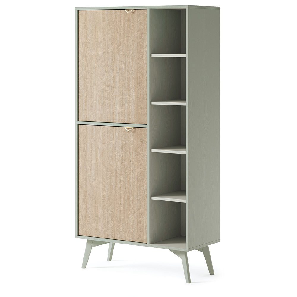 Lomadox Regal FAREHAM-160, eukalyptusfarben, Front mit günstig online kaufen
