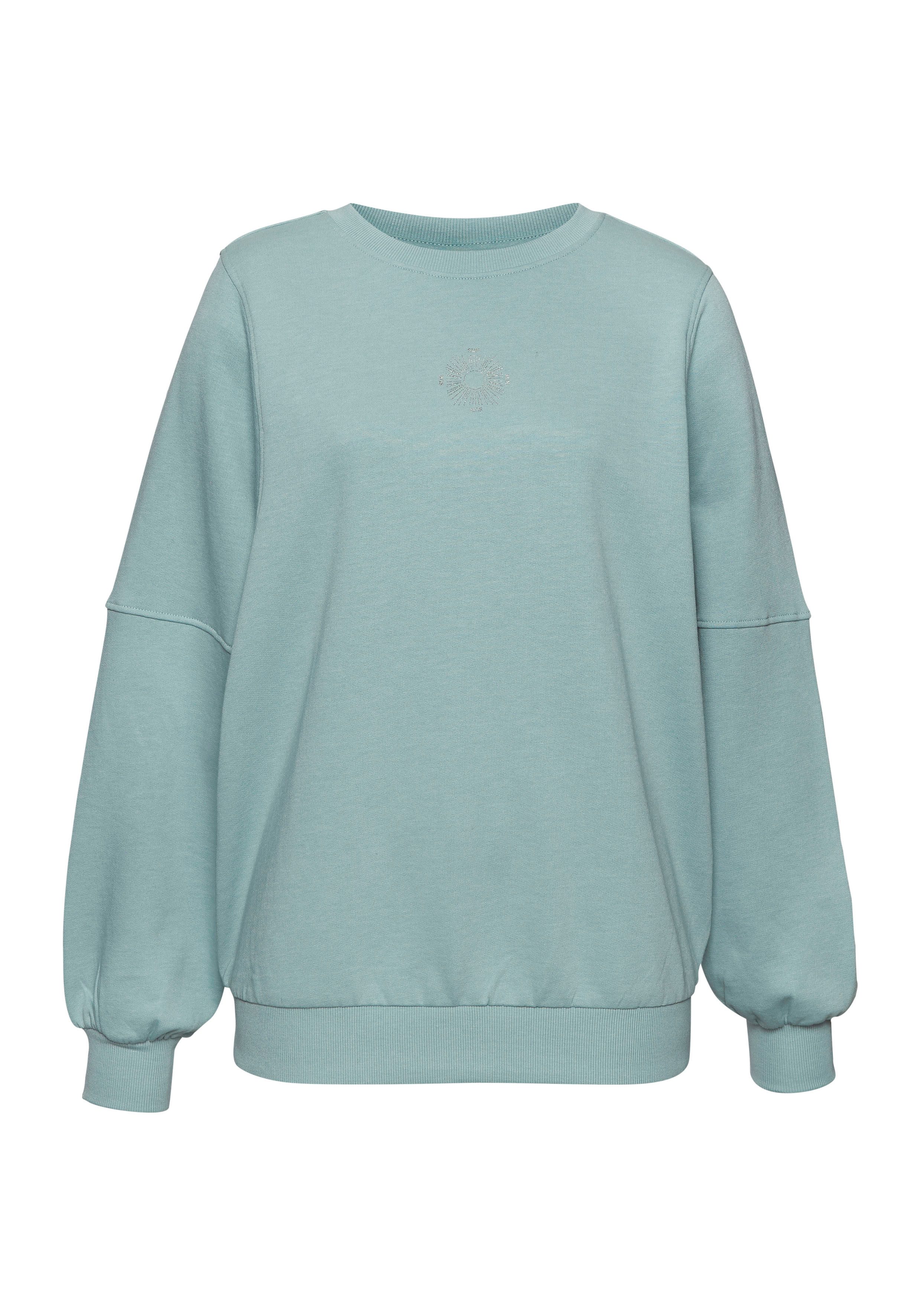 Buffalo Sweatshirt Loungeshirt mit großem Rückenprint- mit Glanz-Effekt, Loungewear – Bild 2 von 5