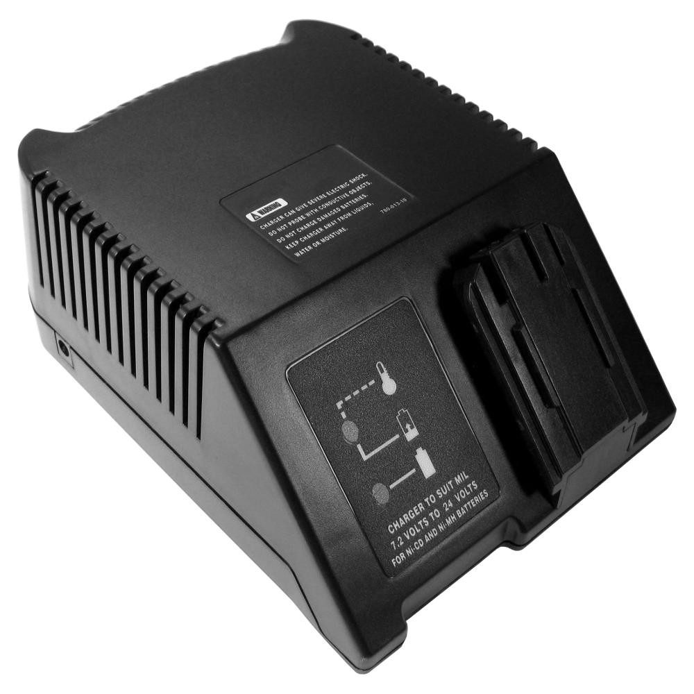 Trade-Shop Ladegerät 7,2V-24V passend für AEG BXS24, FL14, Mini Relay SH04 16 Akku-Ladestation (1500.00 mA, Geeignet für Ni-Cd, Ni-MH Akkus / LED-Anzeige für den Ladezustand)