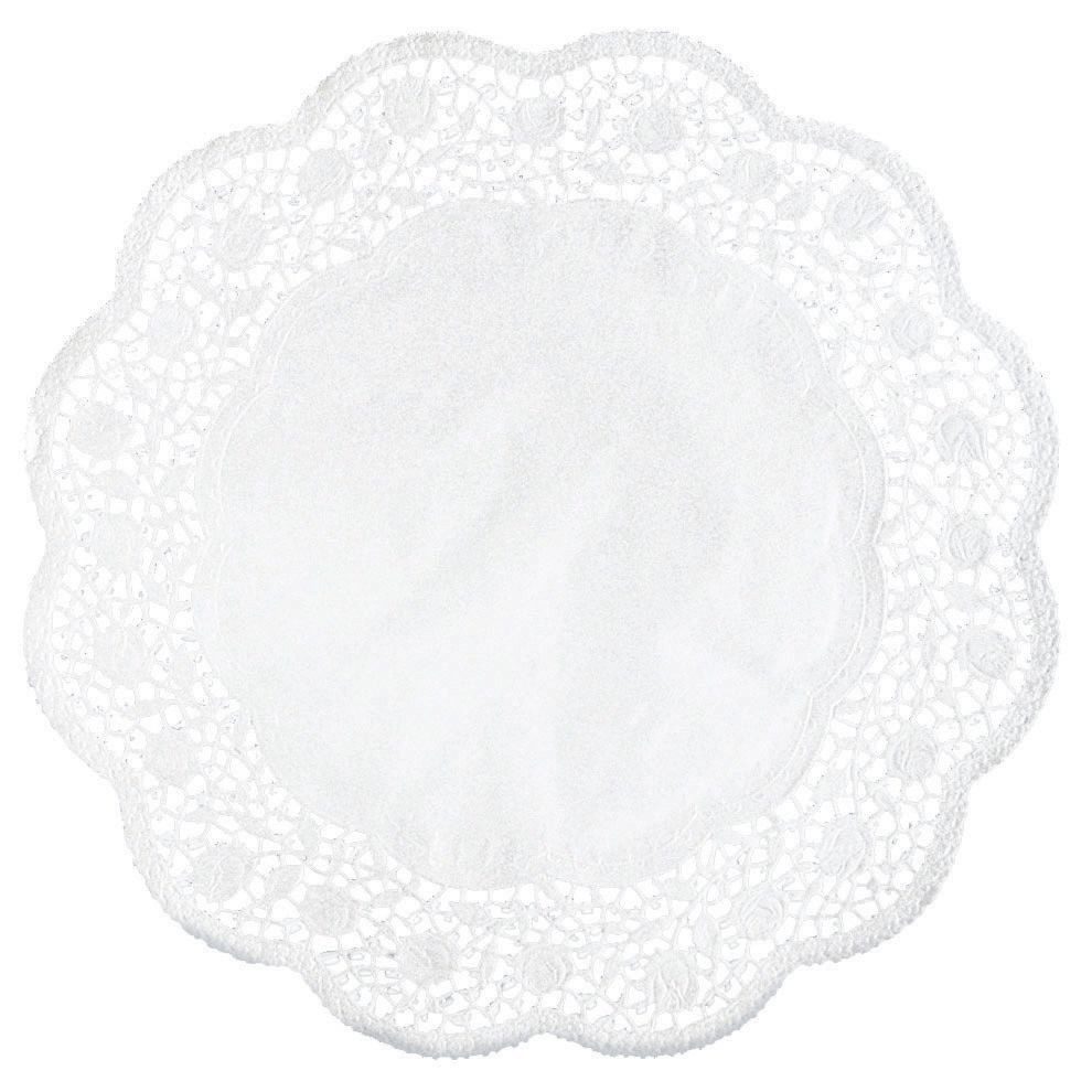 Tassenuntersetzer 1791102425 Tortenspitzen - Ø 17 cm, 24 Stück, weiß