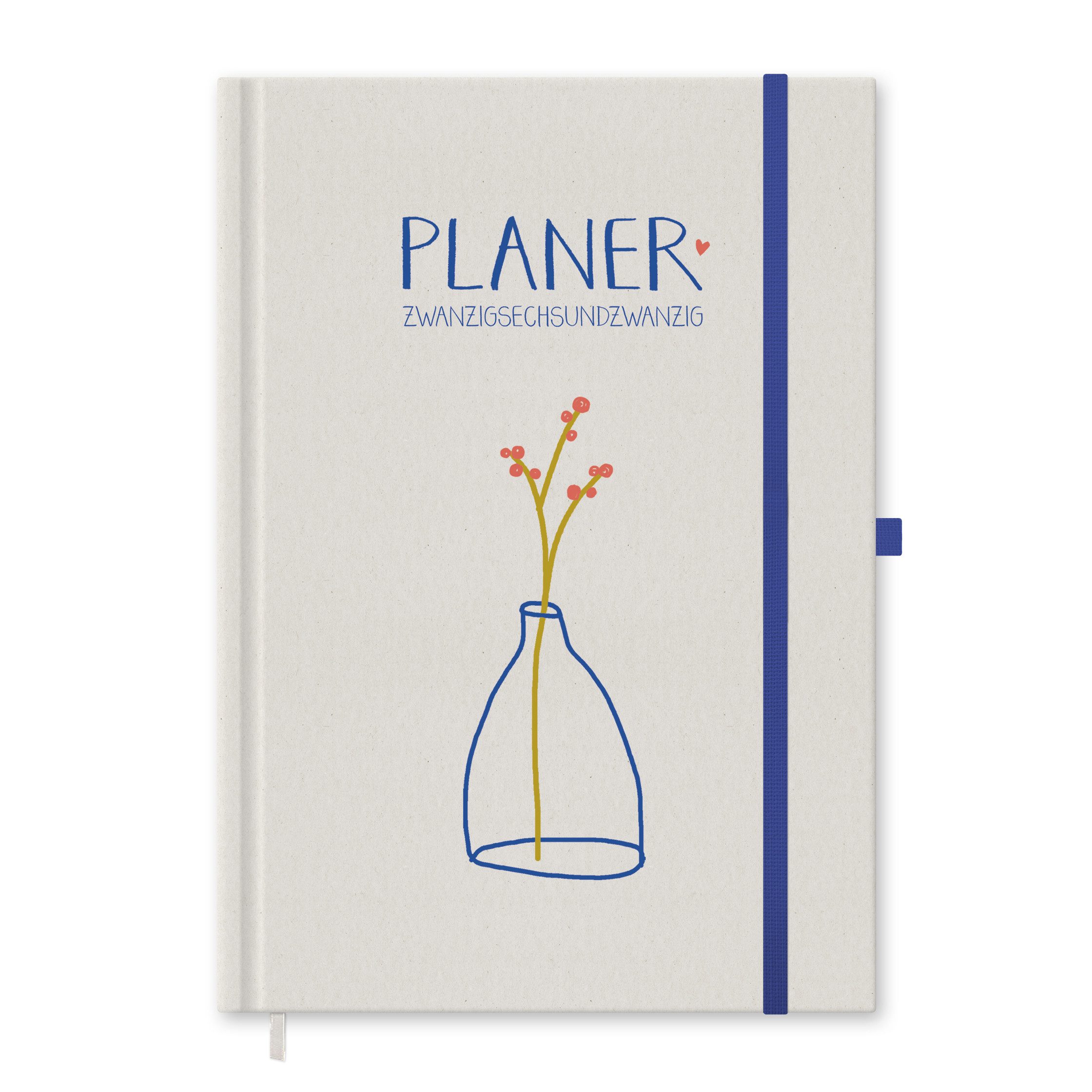 Eine der Guten Verlag Terminkalender Planer 2026 - Terminplaner A5, creme, 1 Seite/ Tag, 408 S. FSC-Papier, Hardcover, klimaneutral