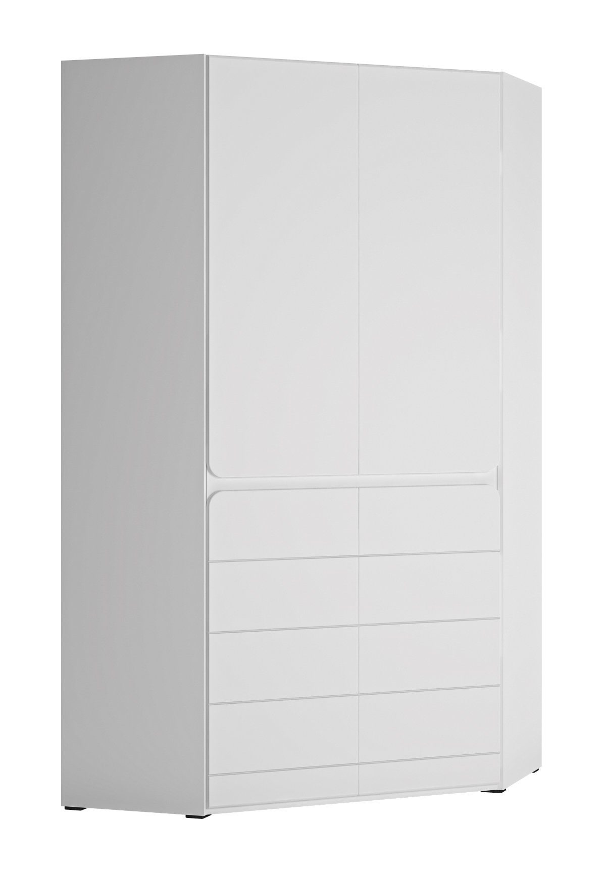 Stylefy Eckkleiderschrank Albina (Kleiderschrank, Schrank, Mehrzweckschrank)  Kleiderschrank mit viel Stauraum, 2-türig, für Kinder-/Jugendzimmer