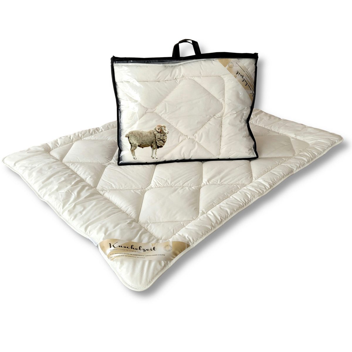 Meivita Naturhaarbettdecke Merino Schafschurwolle Winterdecke Winterbett, günstig online kaufen