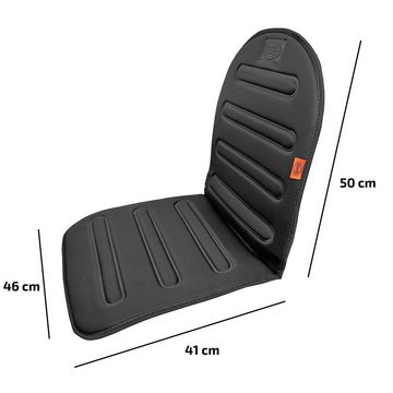 HEYNER Autositzauflage Warm Comfort SAFE Premium Auto-Sitzauflage beheizbar 12V schwarz