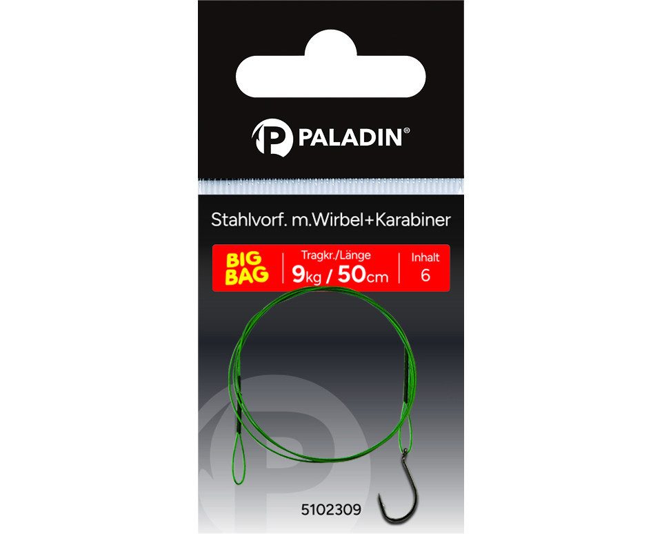 Paladin Kreishaken Paladin Stahlvorfach Einzelhaken Gr. 2 Tragkraft 8