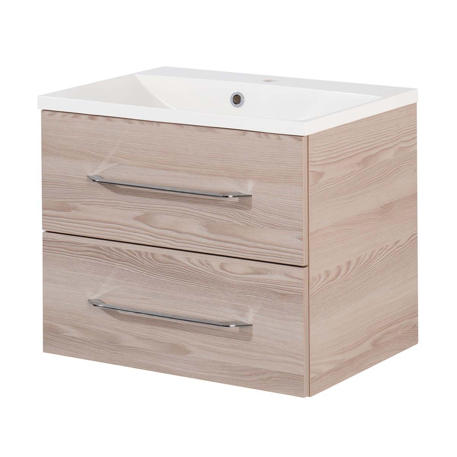 FACKELMANN Badmöbel-Set B.CLEVER 2-teilig, Waschtischunterschrank inkl. Becken 120cm